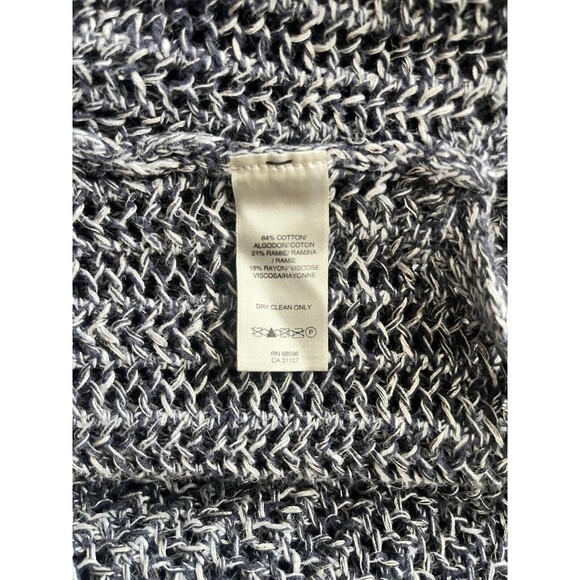 DKNY JEANS Gray Open Front Knit Cardigan Sweater Short Sleeves Womens XL - Picture 5 of 7